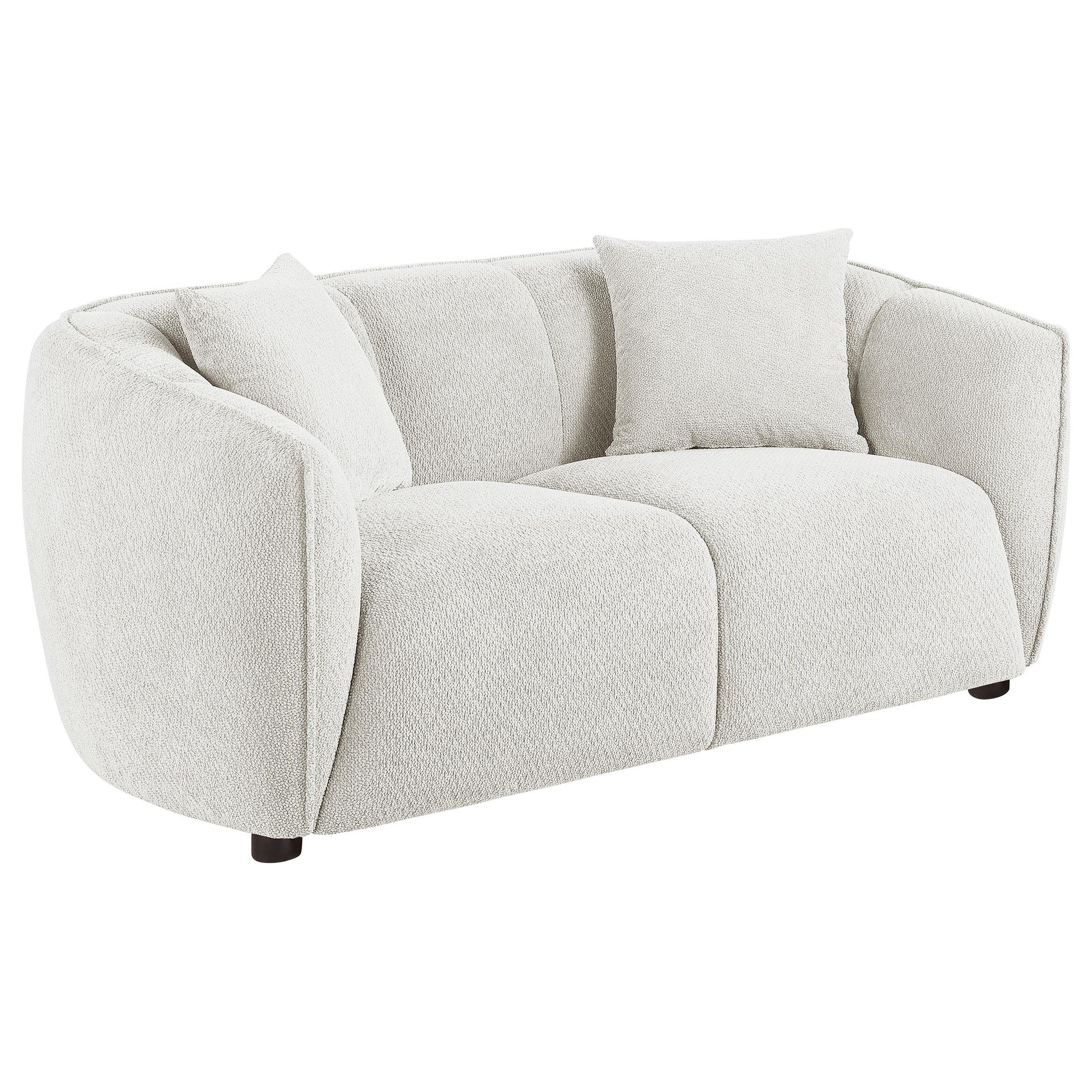  Coaster Furniture Aleisha 503065 Fabric Upholstered Loveseat - Sand IMAGE 9