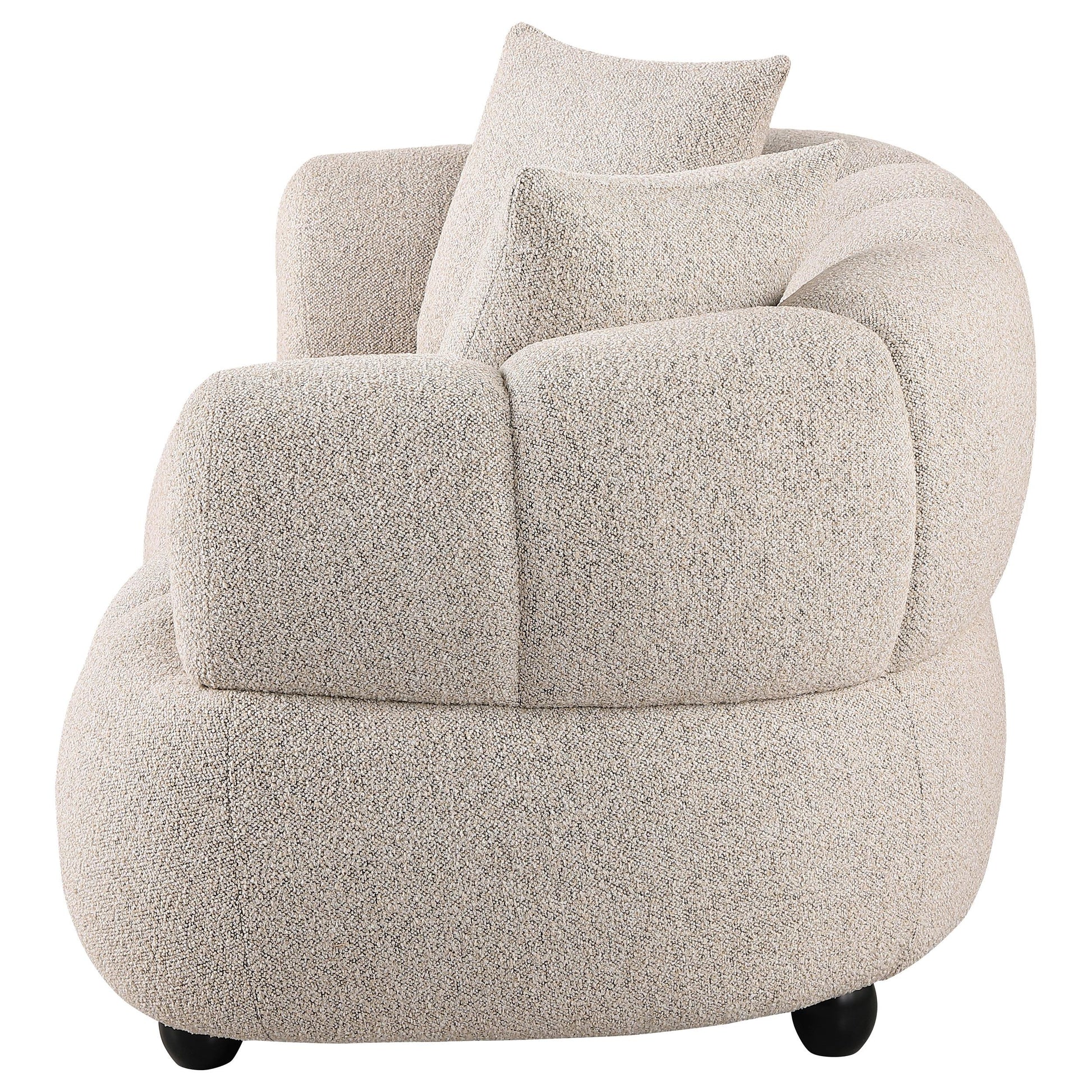  Coaster Furniture Whitney 503722 Contemporary Channel Tufted Woven Fabric Upholstered Loveseat IMAGE 7