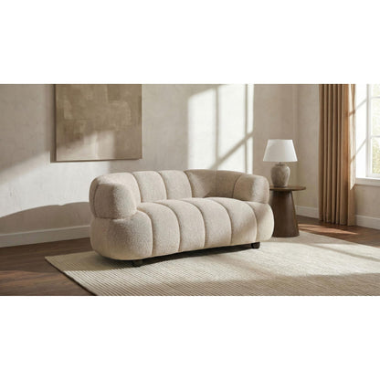  Coaster Furniture Whitney 503722 Contemporary Channel Tufted Woven Fabric Upholstered Loveseat IMAGE 9