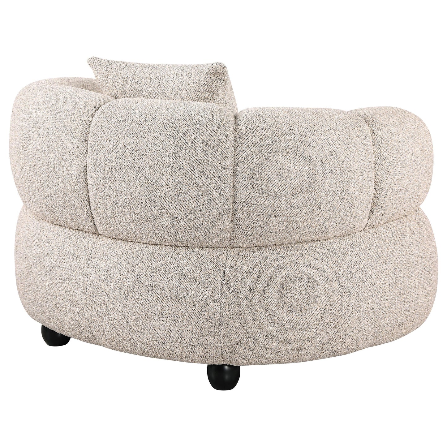 Coaster Furniture Whitney 503723 Contemporary Channel Tufted Woven Fabric Upholstered Accent Chair IMAGE 1