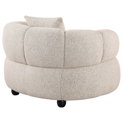  Coaster Furniture Whitney 503723 Contemporary Channel Tufted Woven Fabric Upholstered Accent Chair IMAGE 1