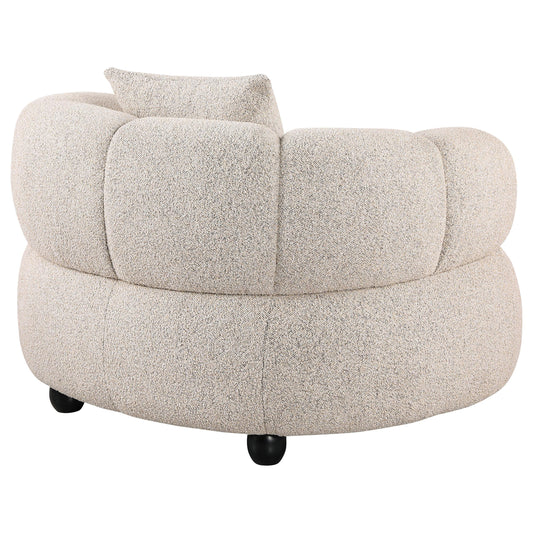  Coaster Furniture Whitney 503723 Contemporary Channel Tufted Woven Fabric Upholstered Accent Chair IMAGE 1