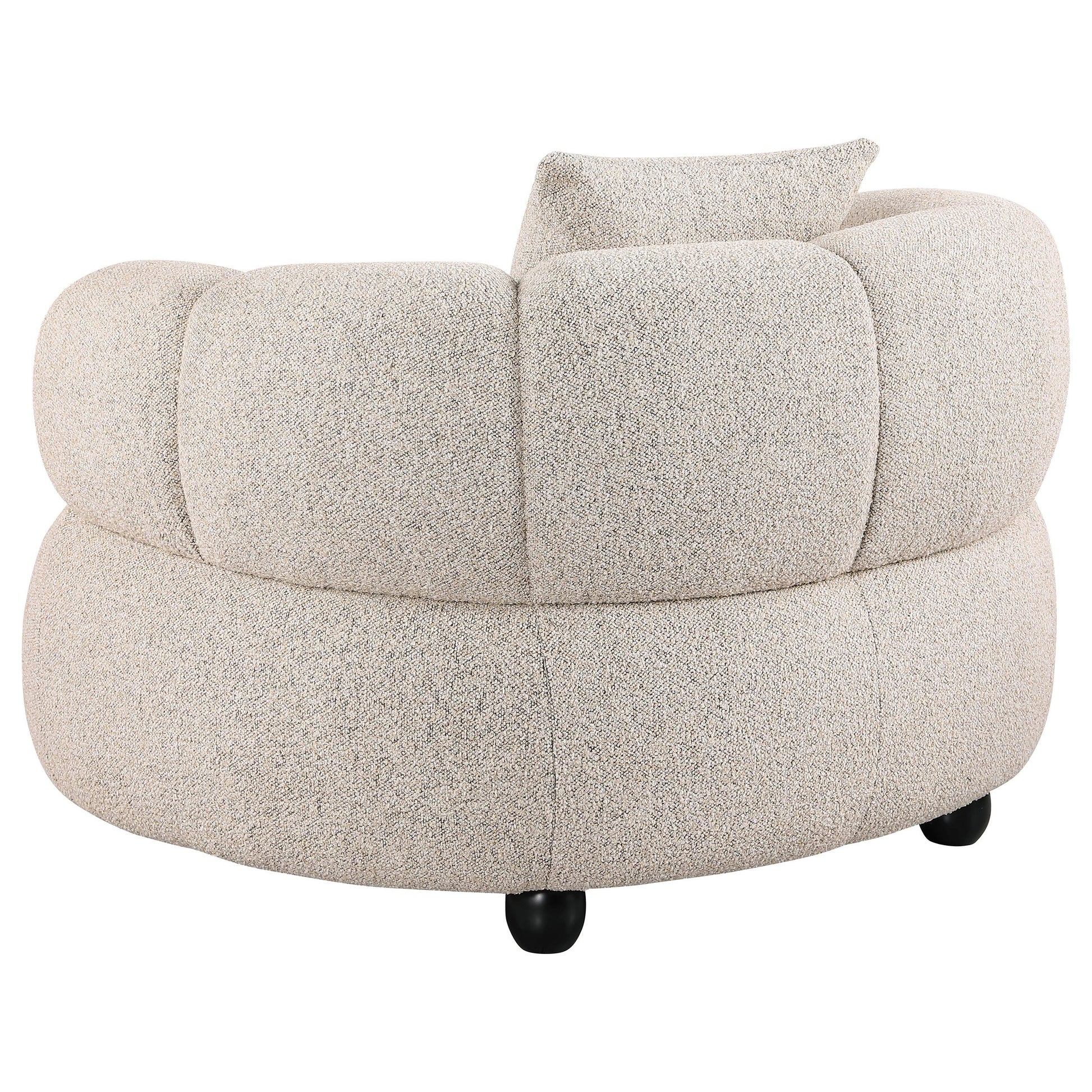  Coaster Furniture Whitney 503723 Contemporary Channel Tufted Woven Fabric Upholstered Accent Chair IMAGE 10