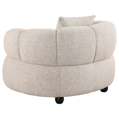  Coaster Furniture Whitney 503723 Contemporary Channel Tufted Woven Fabric Upholstered Accent Chair IMAGE 10