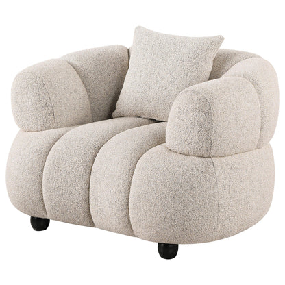  Coaster Furniture Whitney 503723 Contemporary Channel Tufted Woven Fabric Upholstered Accent Chair IMAGE 11