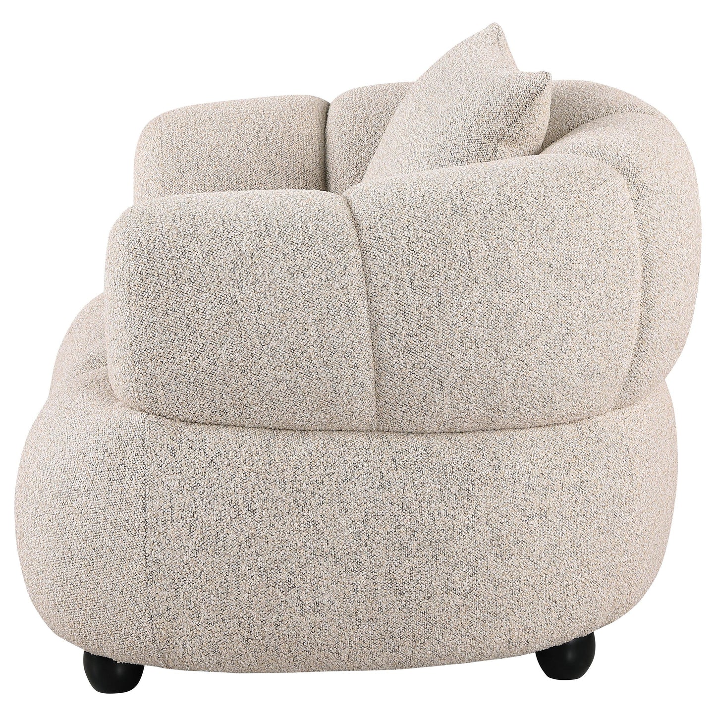  Coaster Furniture Whitney 503723 Contemporary Channel Tufted Woven Fabric Upholstered Accent Chair IMAGE 9