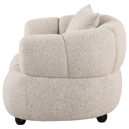  Coaster Furniture Whitney 503723 Contemporary Channel Tufted Woven Fabric Upholstered Accent Chair IMAGE 9