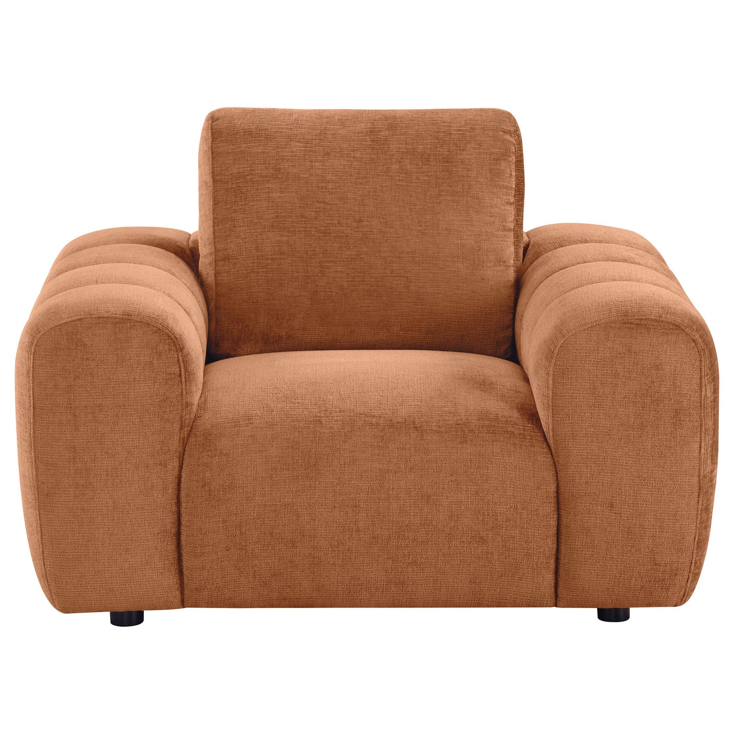  Coaster Furniture Burnett 504953 Chenille Upholstered Accent Chair - Burnt Orange IMAGE 5