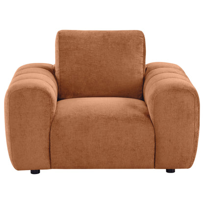  Coaster Furniture Burnett 504953 Chenille Upholstered Accent Chair - Burnt Orange IMAGE 5