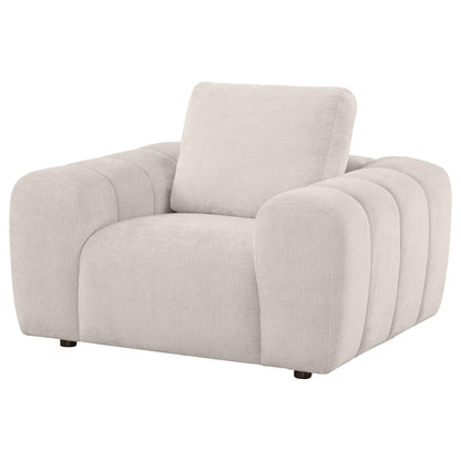  Coaster Furniture Burnett 504957 Chenille Upholstered Accent Chair - Ivory IMAGE 10