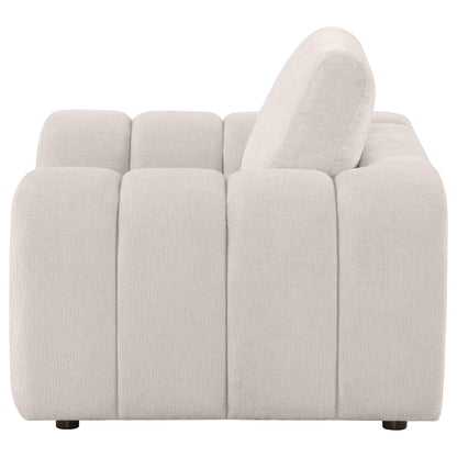  Coaster Furniture Burnett 504957 Chenille Upholstered Accent Chair - Ivory IMAGE 3