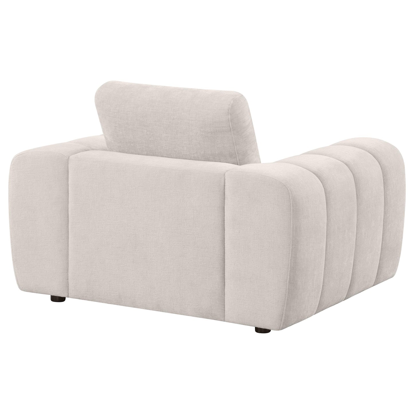  Coaster Furniture Burnett 504957 Chenille Upholstered Accent Chair - Ivory IMAGE 6