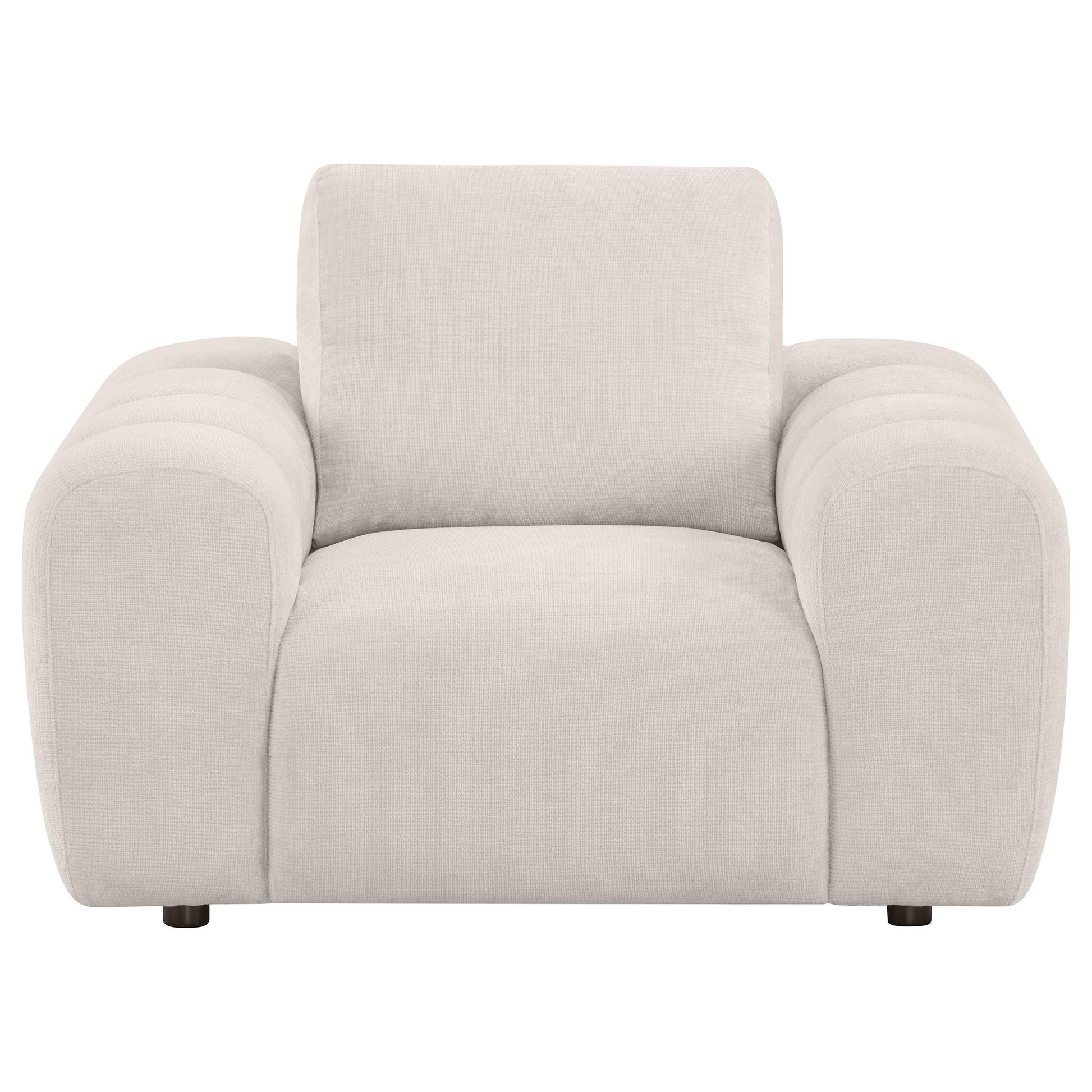  Coaster Furniture Burnett 504957 Chenille Upholstered Accent Chair - Ivory IMAGE 7