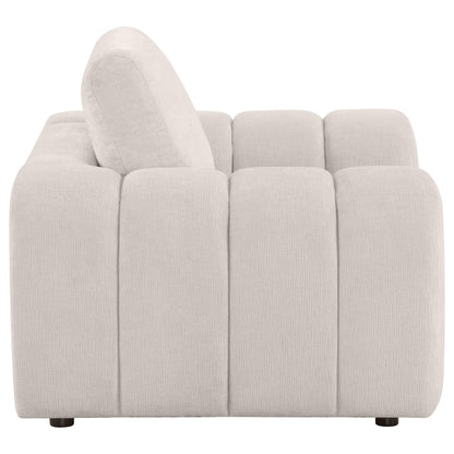  Coaster Furniture Burnett 504957 Chenille Upholstered Accent Chair - Ivory IMAGE 9