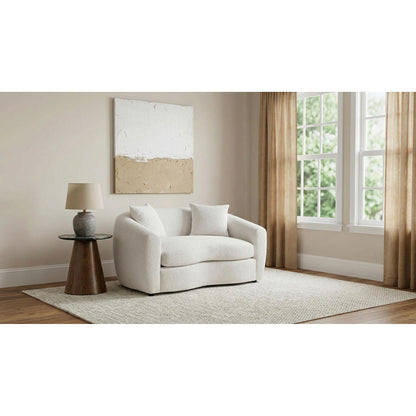  Coaster Furniture Isabella 504972 Fabric Upholstered Loveseat - Sand IMAGE 4