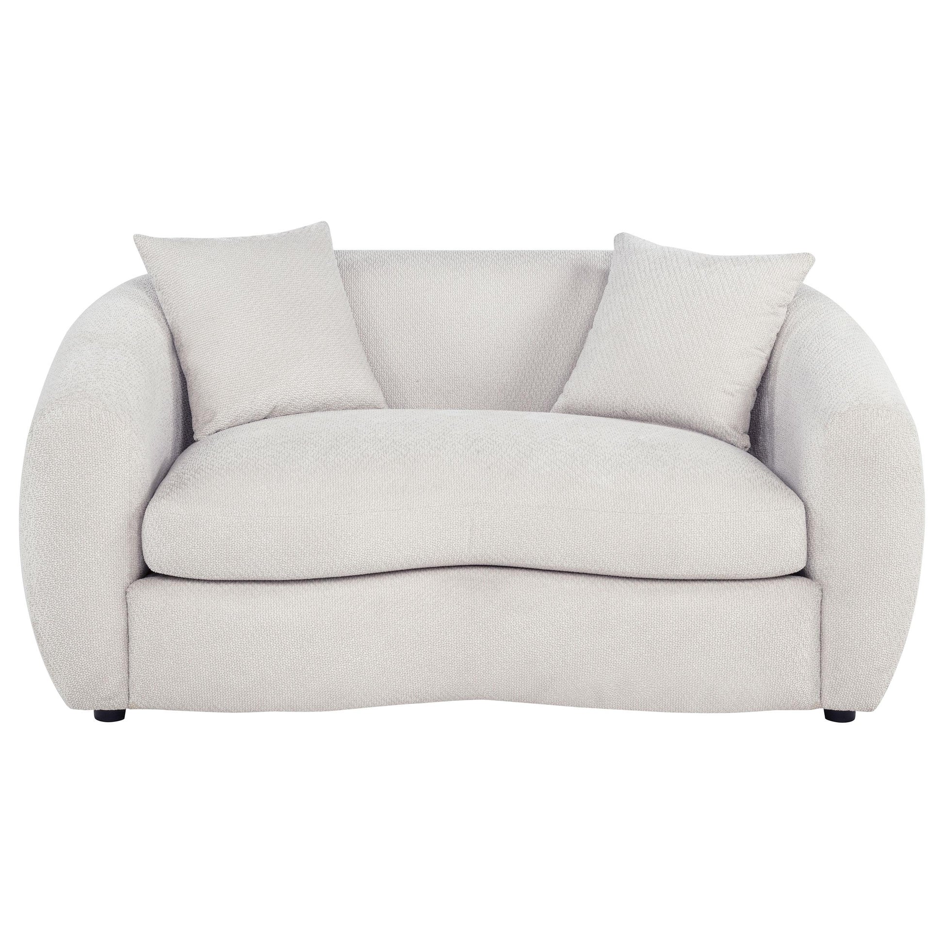  Coaster Furniture Isabella 504972 Fabric Upholstered Loveseat - Sand IMAGE 6