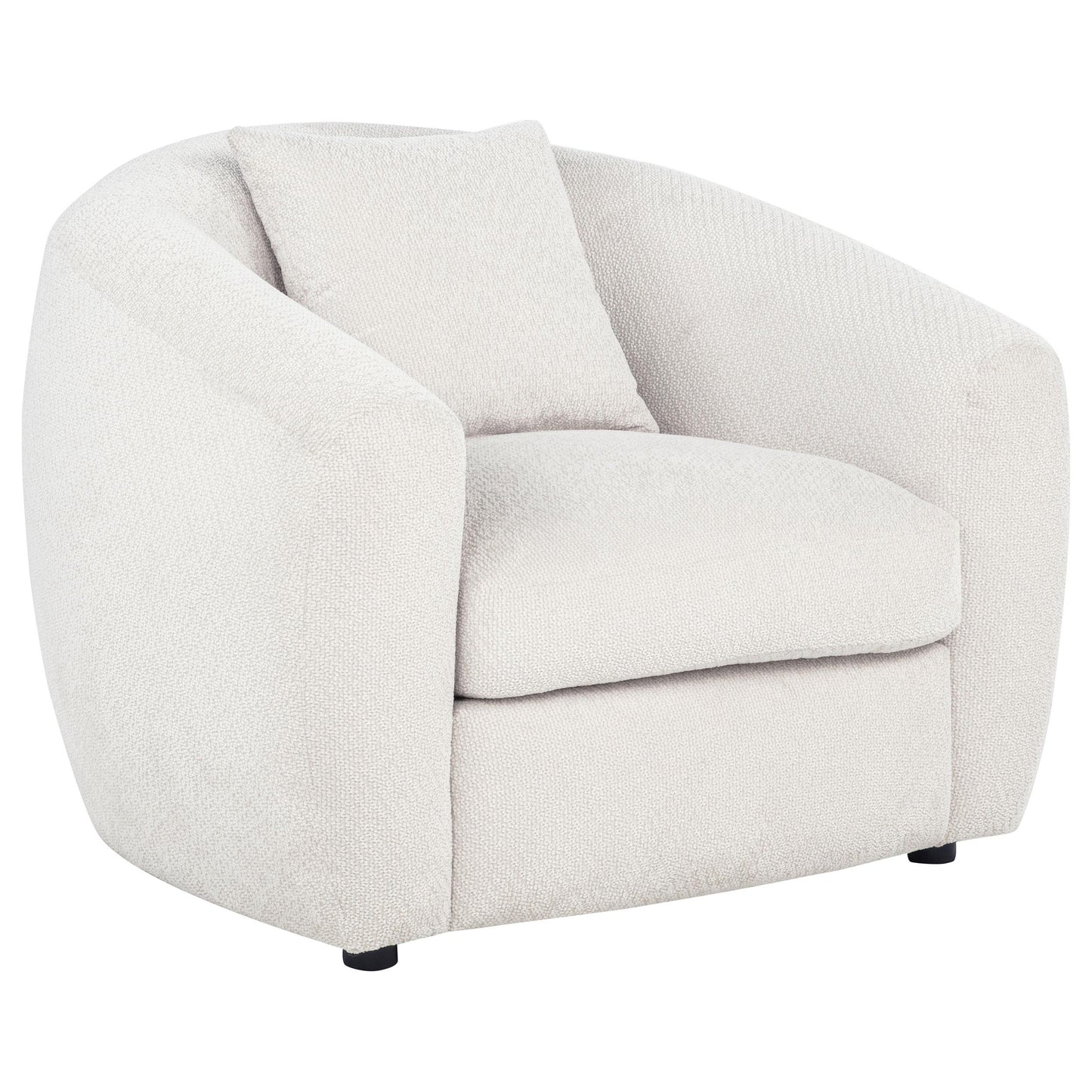  Coaster Furniture Isabella 504973 Fabric Upholstered Accent Chair - Sand IMAGE 3