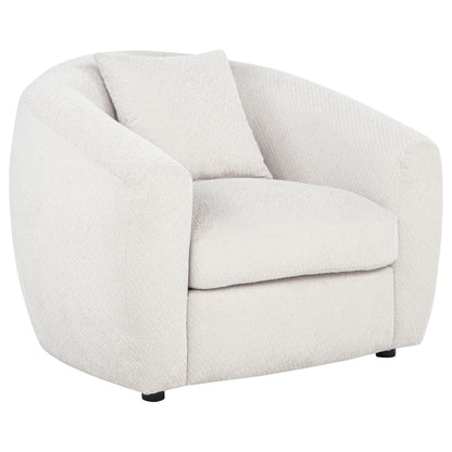  Coaster Furniture Isabella 504973 Fabric Upholstered Accent Chair - Sand IMAGE 3