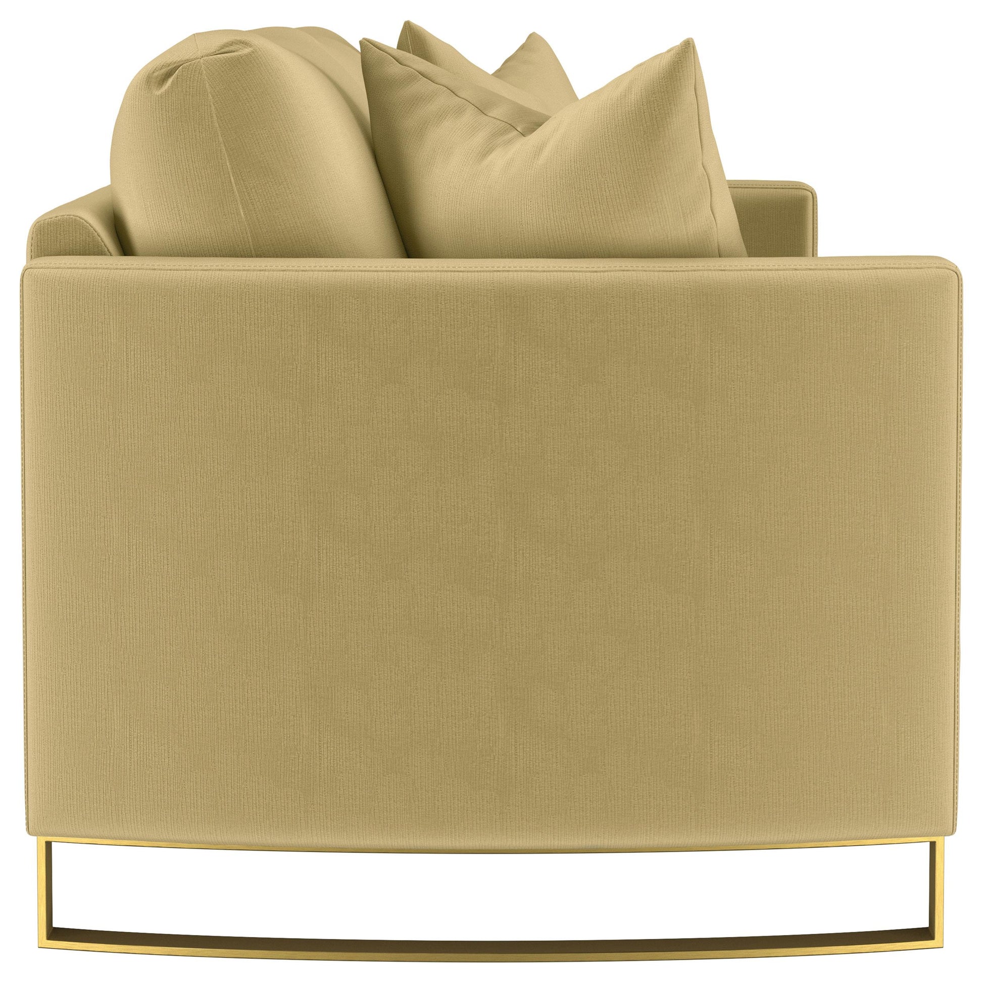  Coaster Furniture Corliss 508824 Upholstered Curved Track Arm Sofa - Camel IMAGE 2