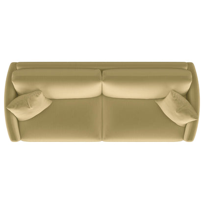  Coaster Furniture Corliss 508824 Upholstered Curved Track Arm Sofa - Camel IMAGE 4
