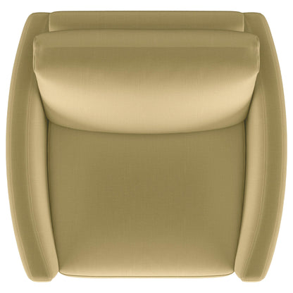  Coaster Furniture Corliss 508826 Upholstered Curved Track Arm Chair - Camel IMAGE 5