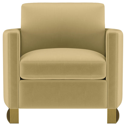 Coaster Furniture Corliss 508826 Upholstered Curved Track Arm Chair - Camel IMAGE 7