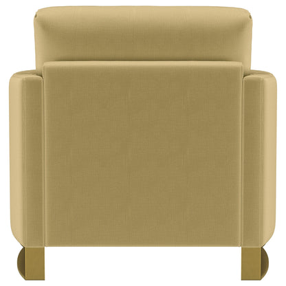  Coaster Furniture Corliss 508826 Upholstered Curved Track Arm Chair - Camel IMAGE 8