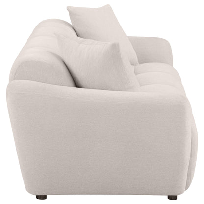  Coaster Furniture Destino 509301 Chenille Upholstered Splayed Arm Sofa - Greige IMAGE 10