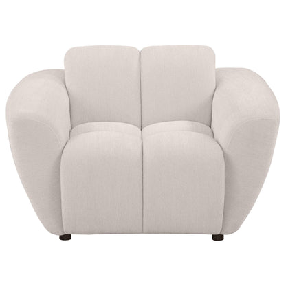  Coaster Furniture Destino 509303 Chenille Upholstered Splayed Arm Accent Chair - Greige IMAGE 7