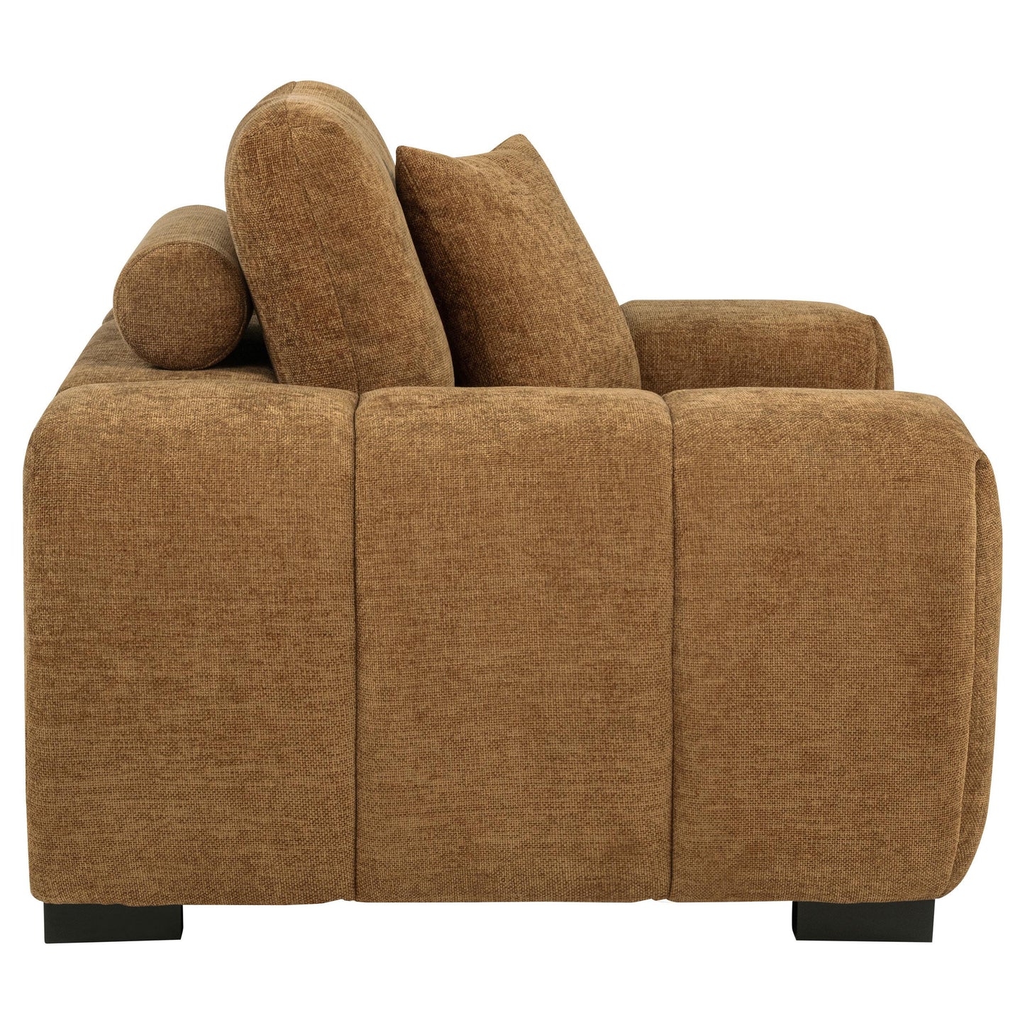  Coaster Furniture Octavia 509343 Upholstered Track Arm Accent Chair - Amber IMAGE 5