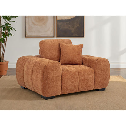  Coaster Furniture Octavia 509353 Upholstered Track Arm Accent Chair - Orange IMAGE 5