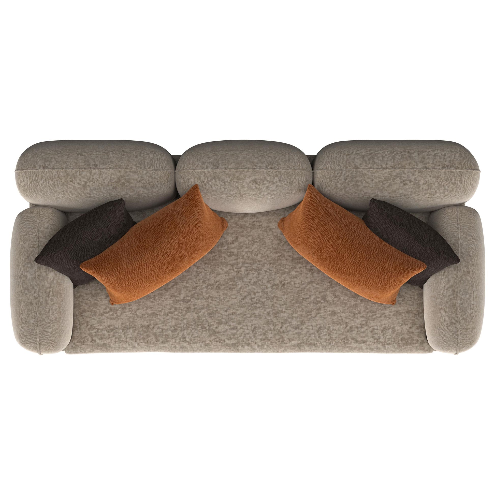  Coaster Furniture Jade 509411 Chenille Upholstered Sculpted Track Arm Sofa - Latte IMAGE 9