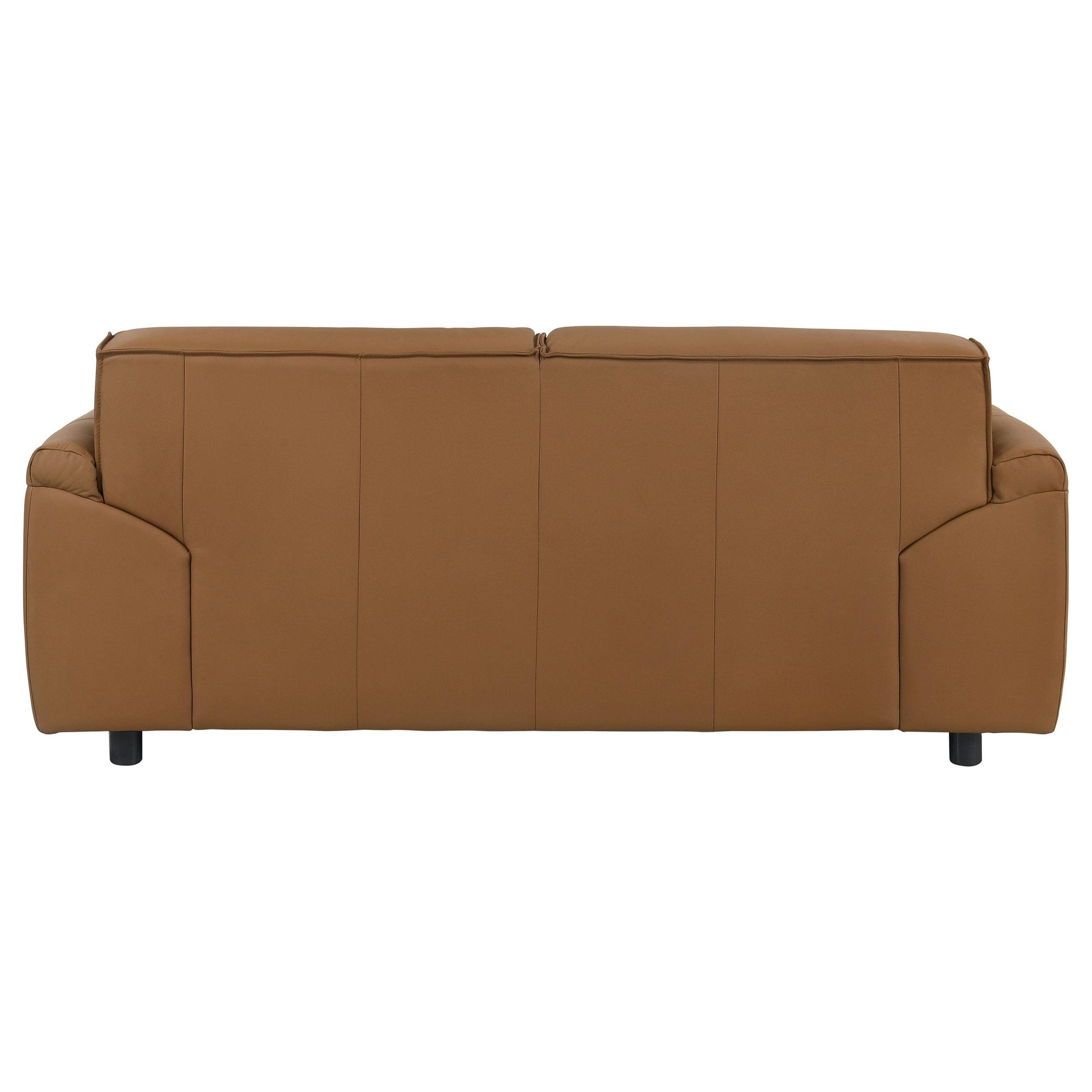  Coaster Furniture Buxton 509502 Top Grain Leather Upholstered Loveseat - Orange IMAGE 7