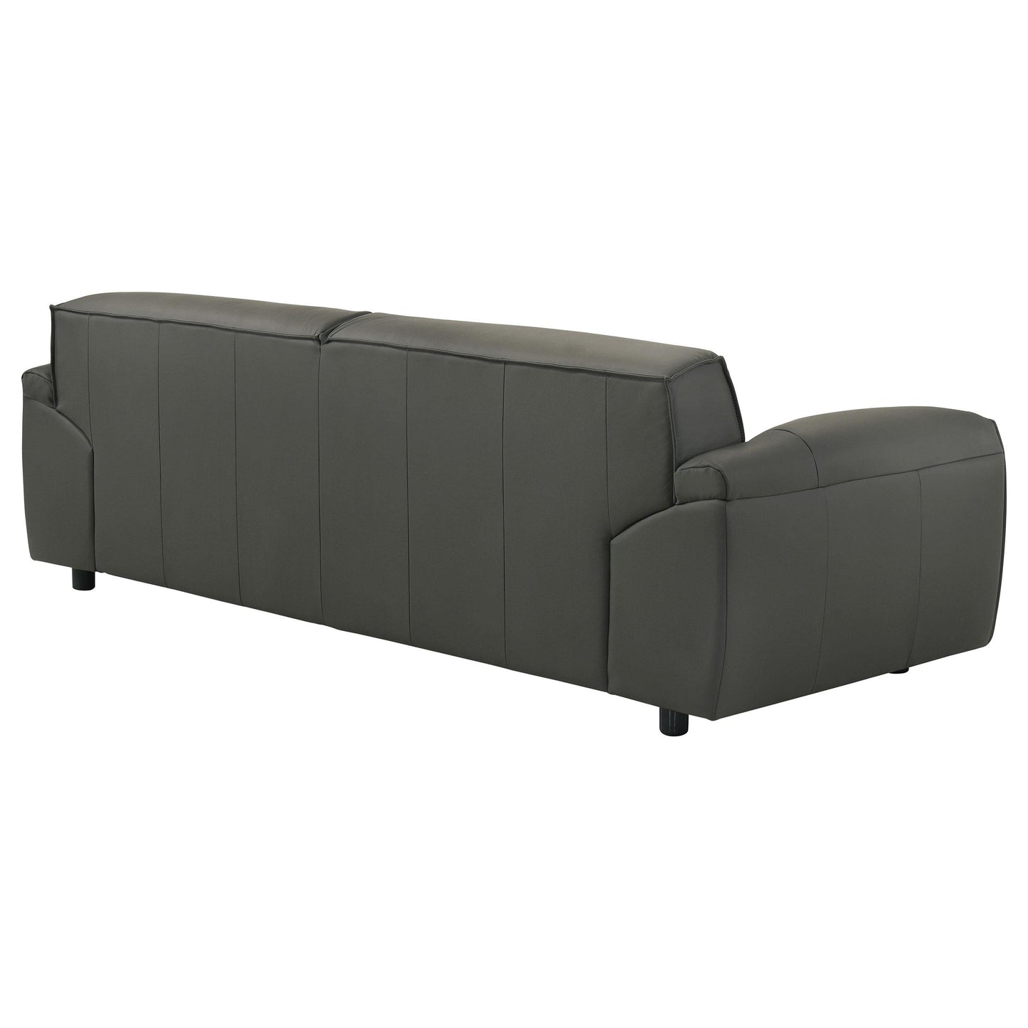  Coaster Furniture Buxton 509504 Top Grain Leather Upholstered Sofa - Graphite IMAGE 10
