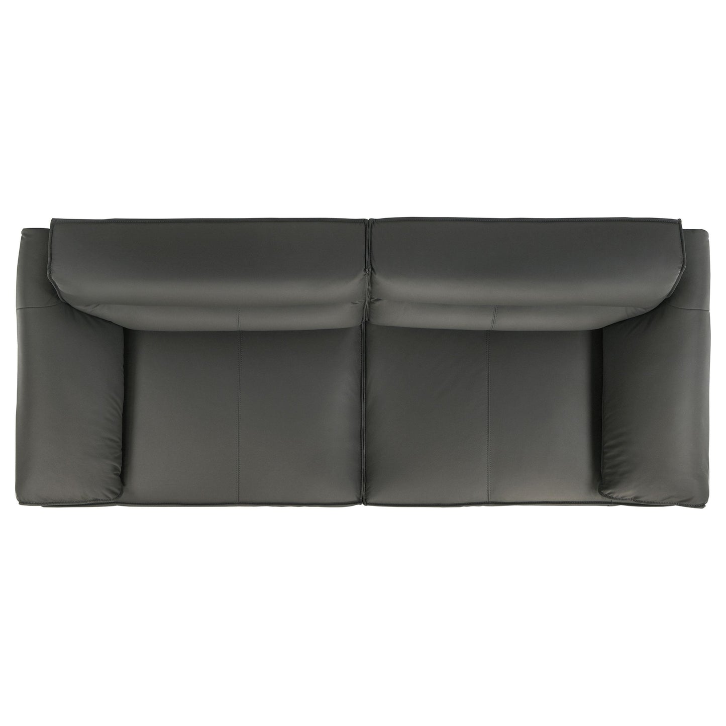 Coaster Furniture Buxton 509504 Top Grain Leather Upholstered Sofa - Graphite IMAGE 6