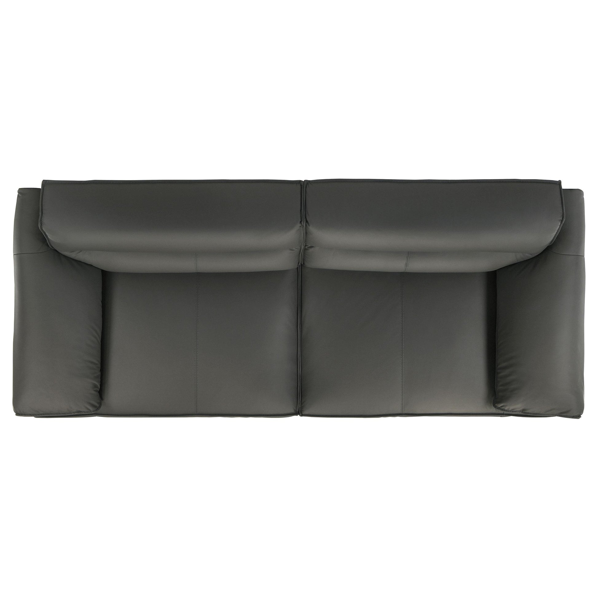  Coaster Furniture Buxton 509504 Top Grain Leather Upholstered Sofa - Graphite IMAGE 6