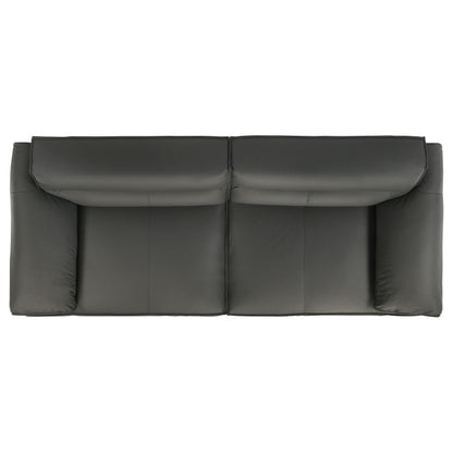  Coaster Furniture Buxton 509504 Top Grain Leather Upholstered Sofa - Graphite IMAGE 6