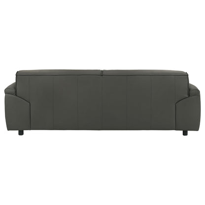 Coaster Furniture Buxton 509504 Top Grain Leather Upholstered Sofa - Graphite IMAGE 8