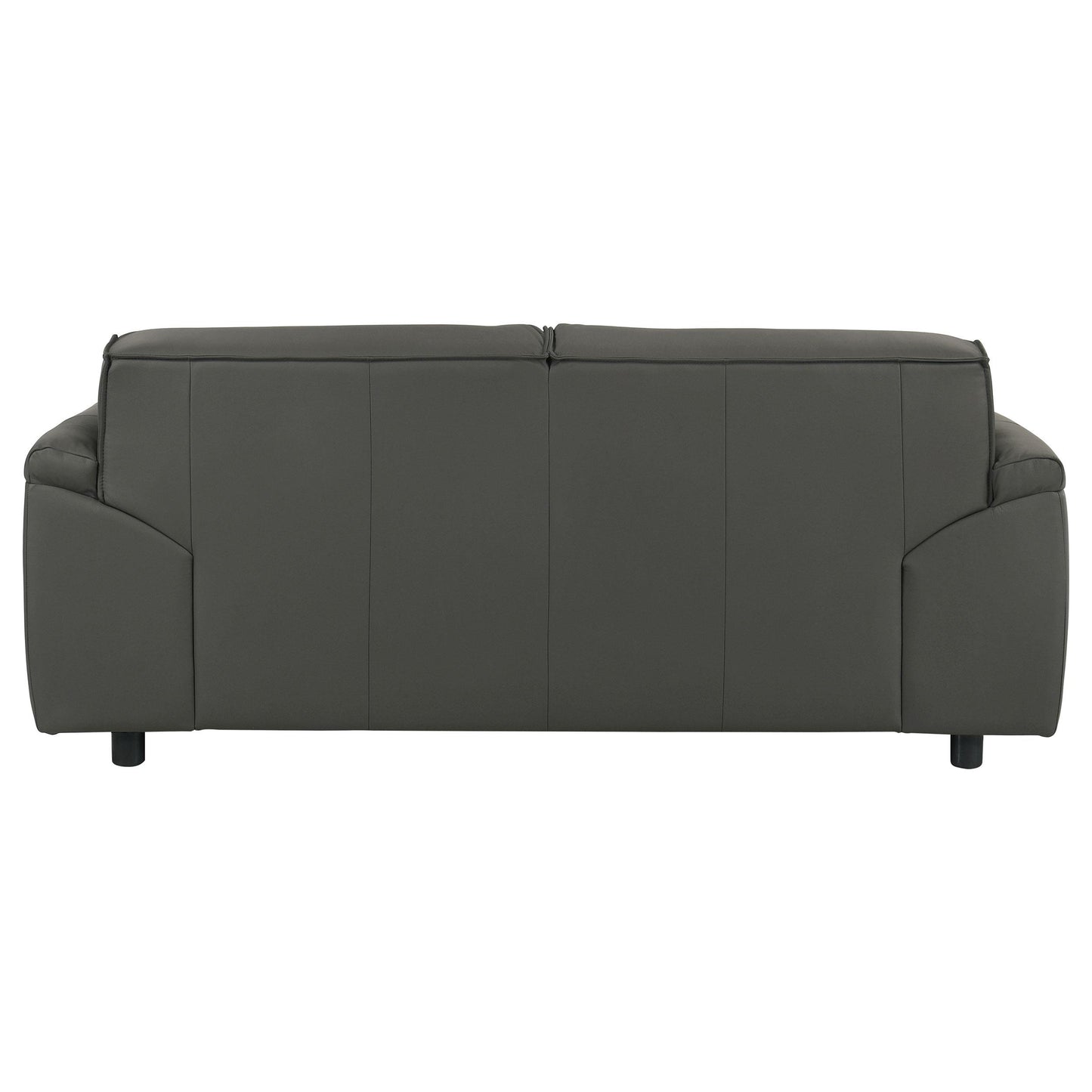  Coaster Furniture Buxton 509505 Top Grain Leather Upholstered Loveseat - Graphite IMAGE 8