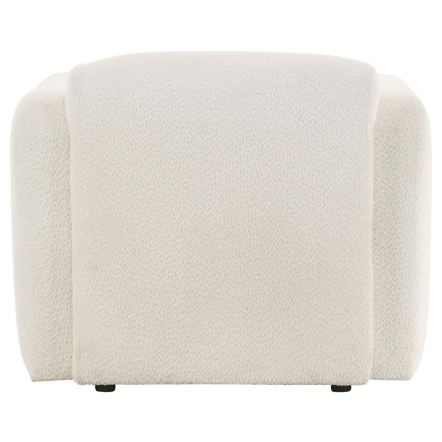  Coaster Furniture Dorset 509813 Fabric Upholstered Round Track Arm Accent Chair - White IMAGE 9