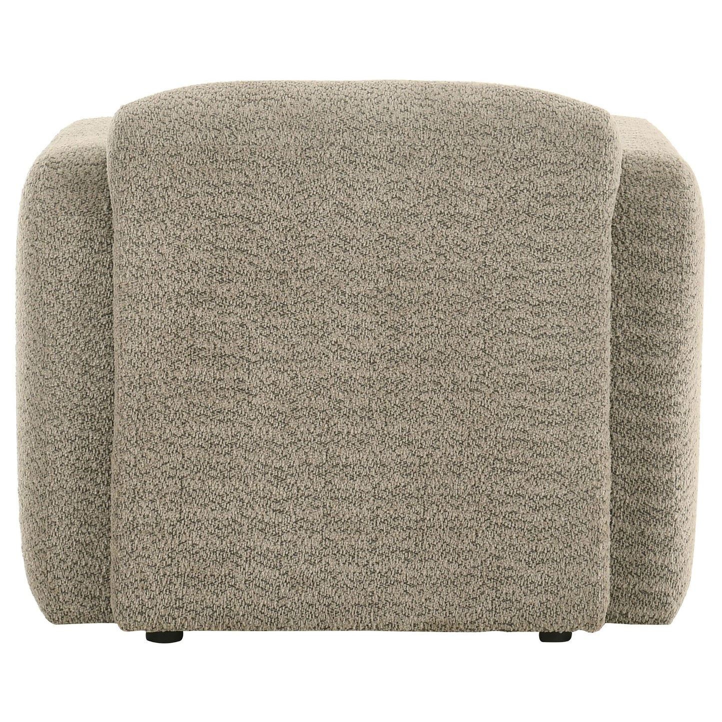  Coaster Furniture Dorset 509816 Fabric Upholstered Round Track Arm Accent Chair - Brown IMAGE 8