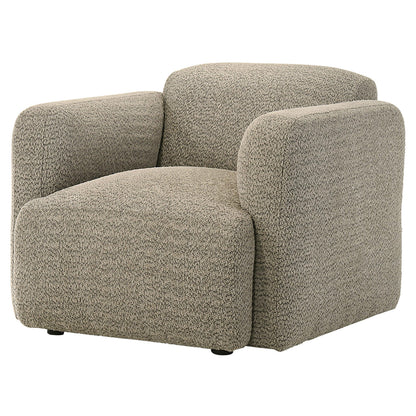 Coaster Furniture Dorset 509816 Fabric Upholstered Round Track Arm Accent Chair - Brown IMAGE 9