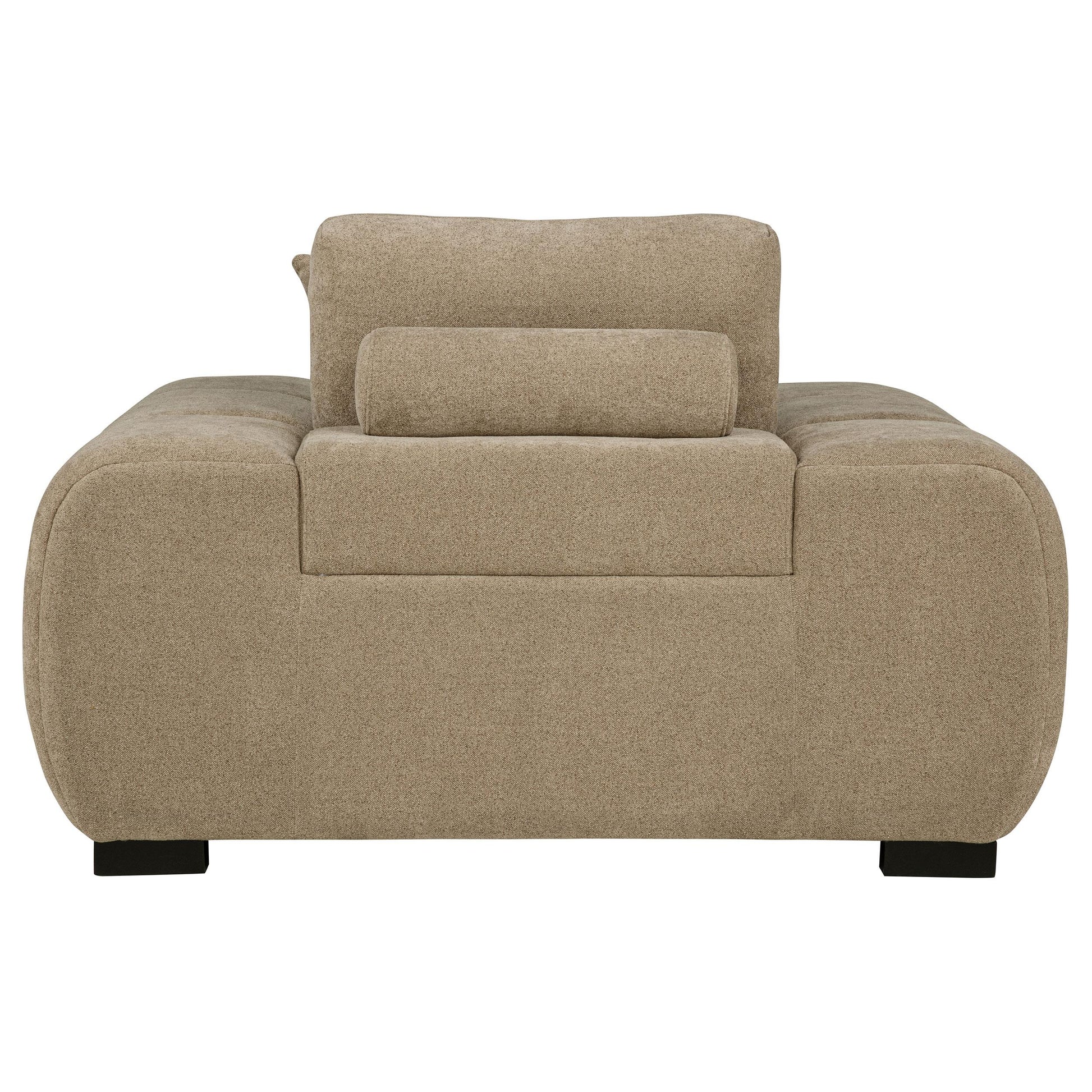  Coaster Furniture Octavia 509963 Upholstered Track Arm Accent Chair - Camel IMAGE 1