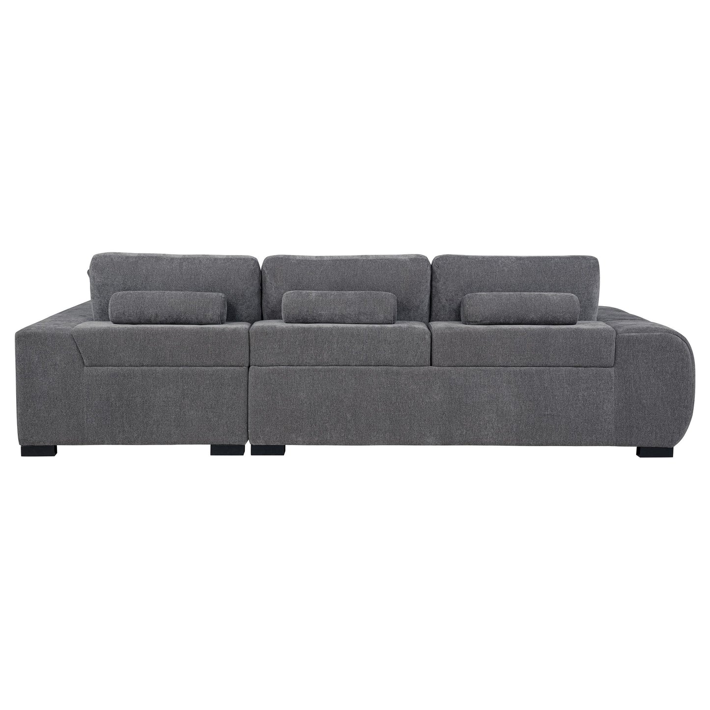  Coaster Furniture Octavia 509965 Upholstered Sectional Chaise Sofa - Charcoal Grey IMAGE 7