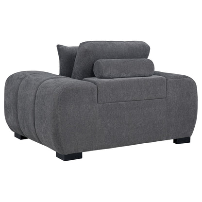  Coaster Furniture Octavia 509967 Upholstered Track Arm Accent Chair - Charcoal Grey IMAGE 1