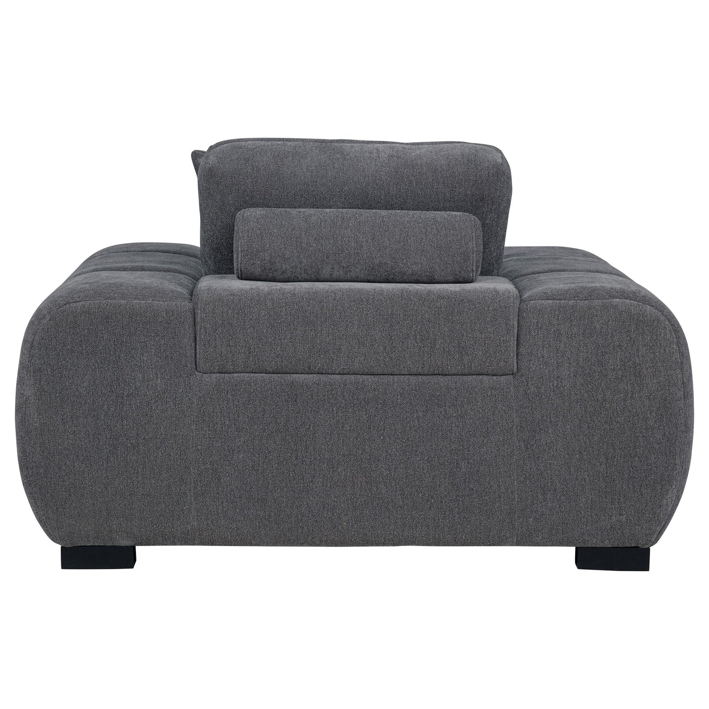  Coaster Furniture Octavia 509967 Upholstered Track Arm Accent Chair - Charcoal Grey IMAGE 4