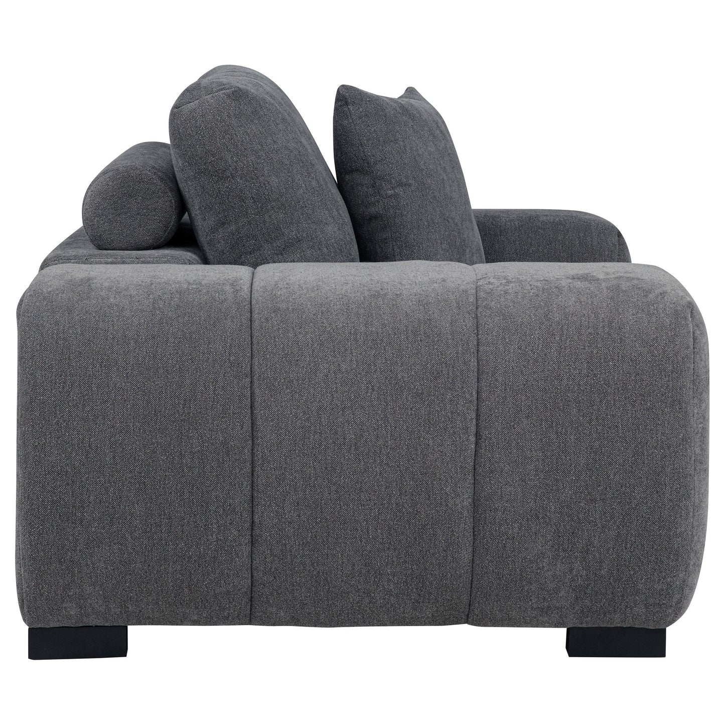  Coaster Furniture Octavia 509967 Upholstered Track Arm Accent Chair - Charcoal Grey IMAGE 7