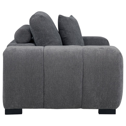 Coaster Furniture Octavia 509967 Upholstered Track Arm Accent Chair - Charcoal Grey IMAGE 7