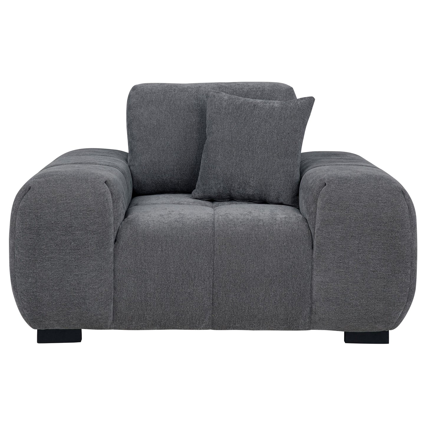  Coaster Furniture Octavia 509967 Upholstered Track Arm Accent Chair - Charcoal Grey IMAGE 9
