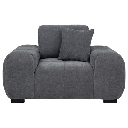  Coaster Furniture Octavia 509967 Upholstered Track Arm Accent Chair - Charcoal Grey IMAGE 9